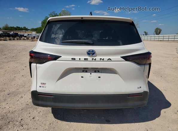 5TDKRKEC0SS273078 2025 TOYOTA SIENNA White Vista trasera