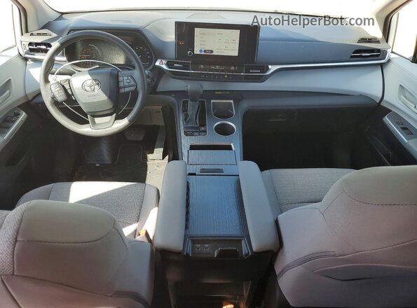 5TDKRKEC0SS273078 2025 TOYOTA SIENNA White Vista del salpicadero