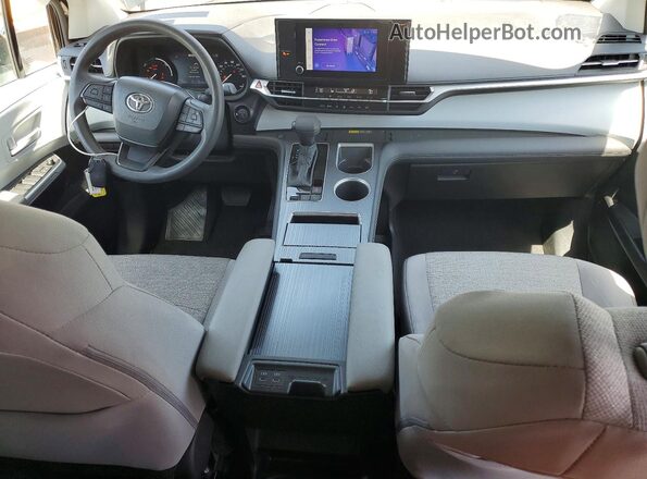 5TDKRKEC2SS240227 2025 TOYOTA SIENNA Black Առջևի վահանակի տեսք