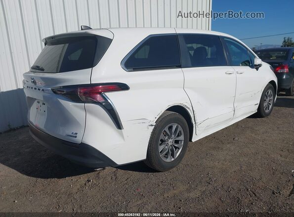 5TDKRKEC3MS065196 2021 TOYOTA SIENNA White Trasero derecho