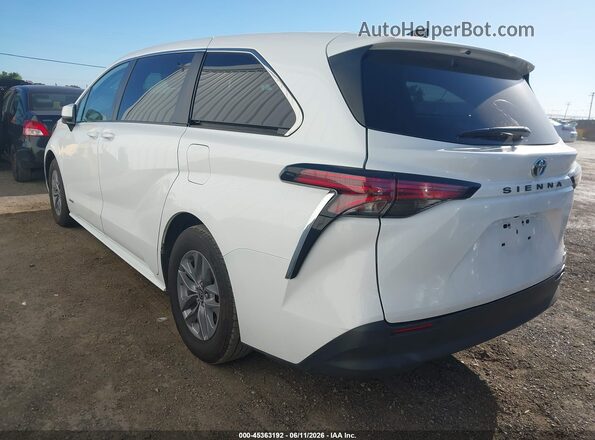 5TDKRKEC3MS065196 2021 TOYOTA SIENNA White Trasero izquierdo