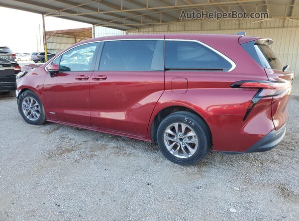 5TDKRKEC4MS044079 2021 TOYOTA SIENNA Red Հետևի ձախ