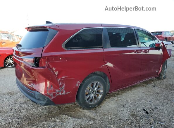 5TDKRKEC4MS044079 2021 TOYOTA SIENNA Red Հետևի աջ