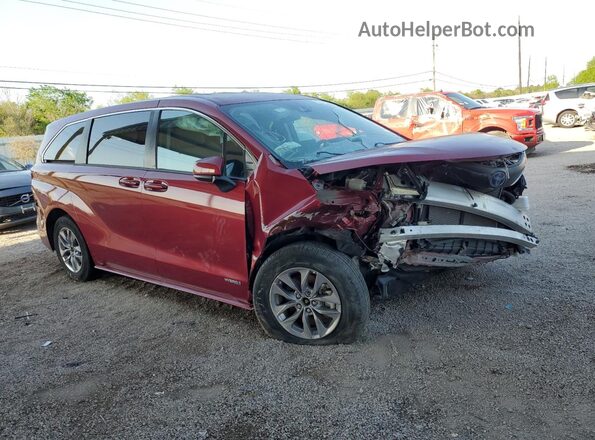 5TDKRKEC4MS044079 2021 TOYOTA SIENNA Red 