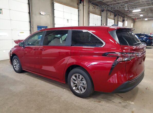 5TDKRKEC5SS277062 2025 TOYOTA SIENNA Burgundy Задня ліва чверть