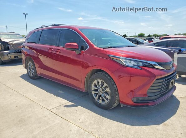 5TDKRKEC6NS098632 2022 TOYOTA SIENNA Maroon Առջևի աջ