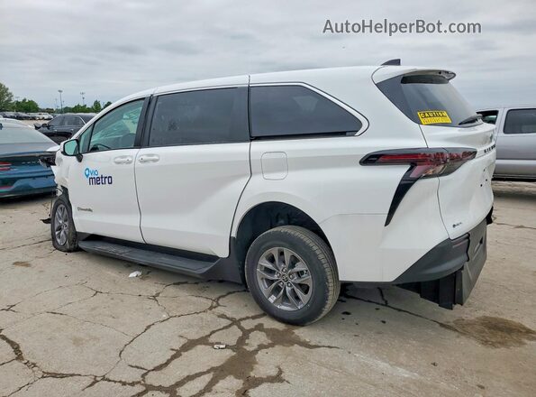 5TDKRKEC6SS256284 2025 TOYOTA SIENNA White Trasero izquierdo
