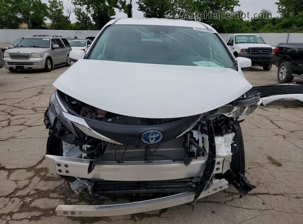 5TDKRKEC6SS256284 2025 TOYOTA SIENNA White Vista frontal