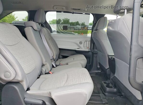 5TDKRKEC6SS256284 2025 TOYOTA SIENNA White Vista interior trasera