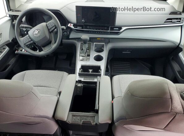 5TDKRKEC6SS256284 2025 TOYOTA SIENNA White Vista del salpicadero