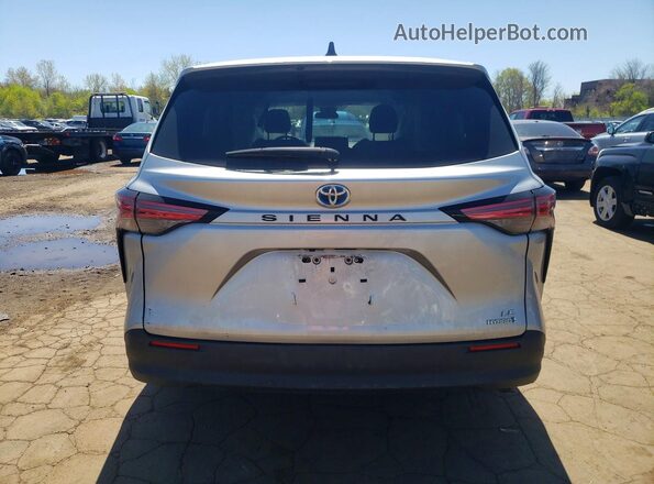 5TDKRKEC7MS047588 2021 TOYOTA SIENNA Silver Vista trasera