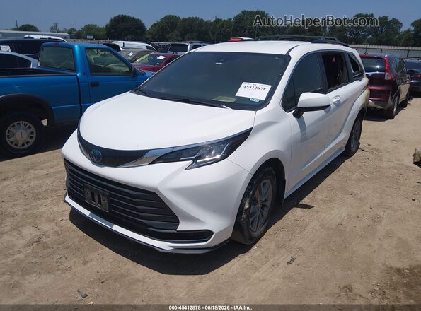 5TDKRKEC7PS138705 2023 TOYOTA SIENNA White Vista tres cuartos delantera izquierda
