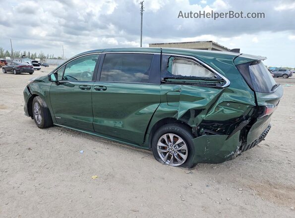 5TDKRKECXMS001401 2021 TOYOTA SIENNA Зеленый 