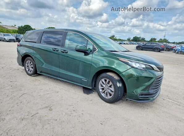 5TDKRKECXMS001401 2021 TOYOTA SIENNA Зеленый 
