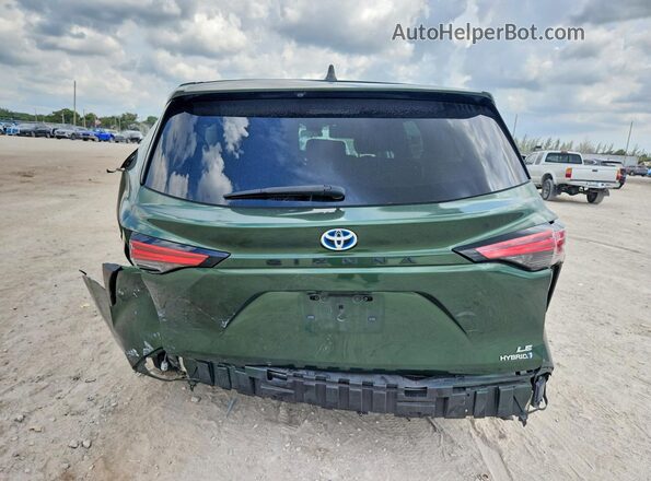 5TDKRKECXMS001401 2021 TOYOTA SIENNA Зеленый 