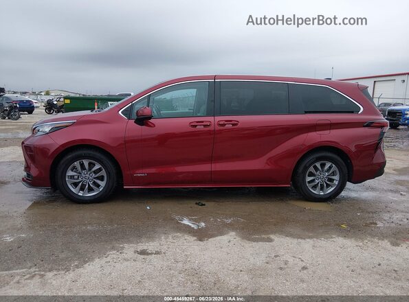 5TDKRKECXMS043146 2021 TOYOTA SIENNA Red Vista interior de 360 grados