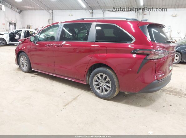 5TDKSKFC0SS207195 2025 TOYOTA SIENNA Burgundy Tył lewy
