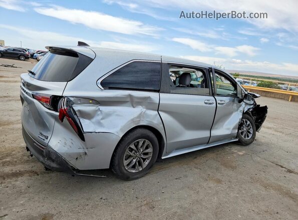 5TDKSKFC1MS003735 2021 TOYOTA SIENNA Silver Trasero derecho