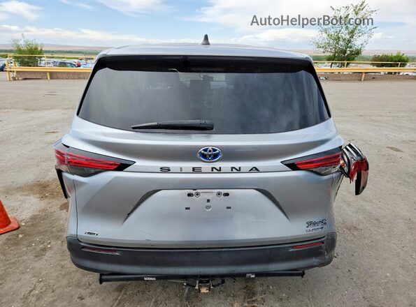 5TDKSKFC1MS003735 2021 TOYOTA SIENNA Silver Vista trasera