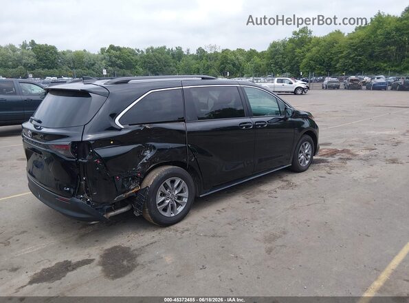 5TDKSKFC4SS210682 2025 TOYOTA SIENNA Black Հետևի աջ