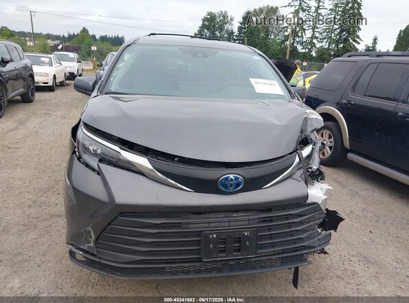 5TDKSKFC5SS191298 2025 TOYOTA SIENNA Gray ხელსაწყოთა პანელის ხედი
