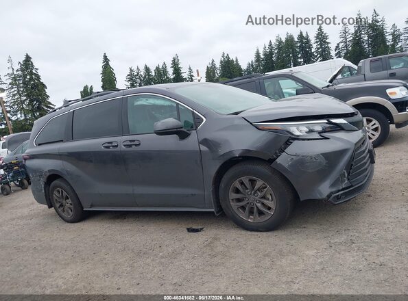5TDKSKFC5SS191298 2025 TOYOTA SIENNA Gray უკანა სალონის ხედი