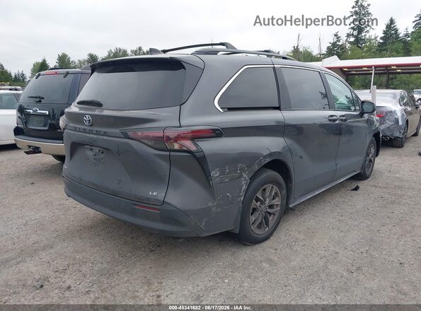 5TDKSKFC5SS191298 2025 TOYOTA SIENNA Gray უკანა მარჯვენა