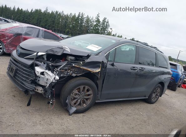 5TDKSKFC5SS191298 2025 TOYOTA SIENNA Gray სალონის 360-გრადუსიანი ხედი