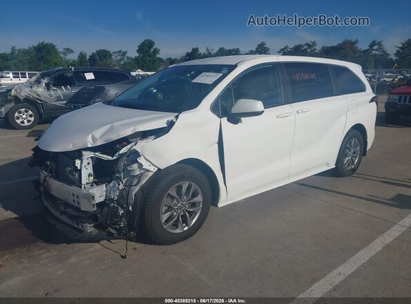 5TDKSKFC7NS066288 2022 TOYOTA SIENNA White Առջևի ձախ երեք քառորդ տեսարան