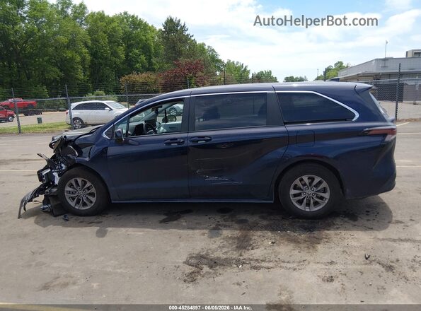 5TDKSKFC7SS189309 2025 TOYOTA SIENNA Blue Widok wnętrza 360 stopni