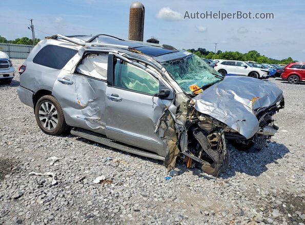 5TDKY5G11JS070313 2018 TOYOTA SEQUOIA Silver Передня права чверть
