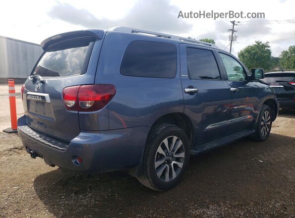 5TDKY5G19LS075133 2020 TOYOTA SEQUOIA Blue Trasero derecho