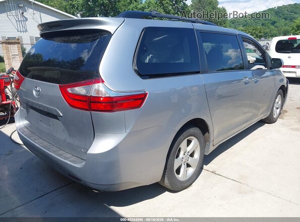 5TDKZ3DC0HS810404 2017 TOYOTA SIENNA Silver უკანა მარჯვენა
