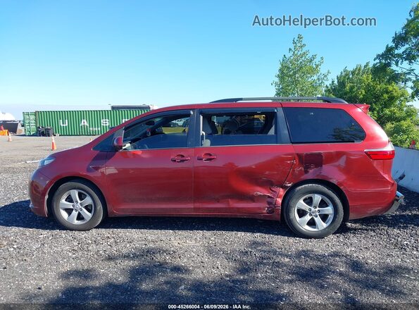 5TDKZ3DC0HS822665 2017 TOYOTA SIENNA Red 