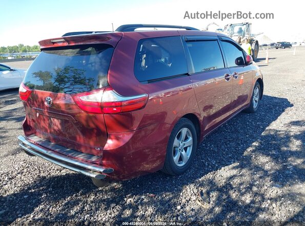 5TDKZ3DC0HS822665 2017 TOYOTA SIENNA Red 
