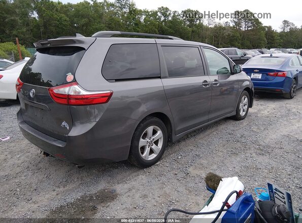 5TDKZ3DC0JS941855 2018 TOYOTA SIENNA Gray Հետևի աջ
