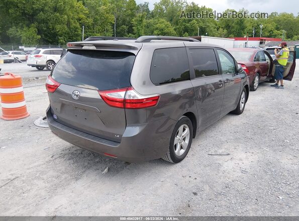 5TDKZ3DC1HS877254 2017 TOYOTA SIENNA Gray Tył prawy