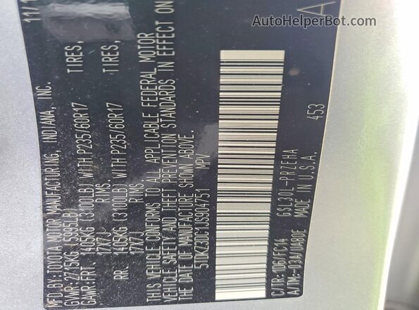 5TDKZ3DC1JS904751 2018 TOYOTA SIENNA Silver 