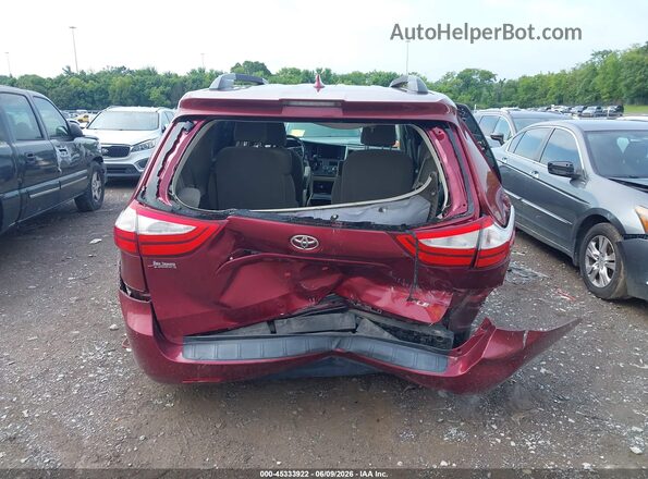 5TDKZ3DC1JS959992 2018 TOYOTA SIENNA Maroon 