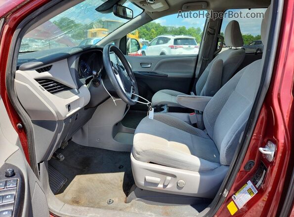 5TDKZ3DC1LS033658 2020 TOYOTA SIENNA Red Вид салону спереду