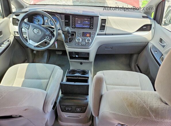 5TDKZ3DC1LS033658 2020 TOYOTA SIENNA Red Вид панелі приладів