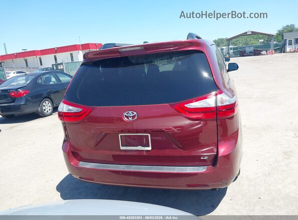 5TDKZ3DC2HS855148 2017 TOYOTA SIENNA Red 