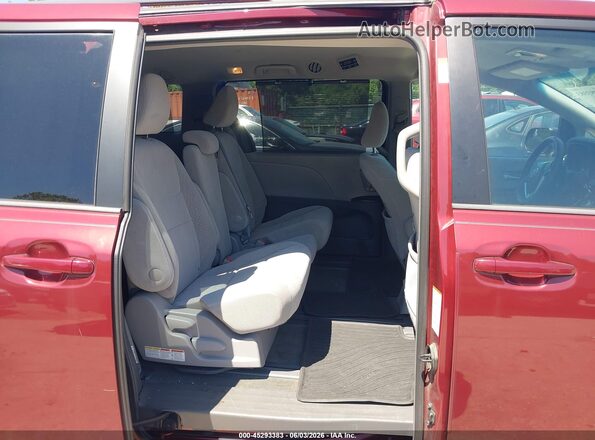 5TDKZ3DC2HS855148 2017 TOYOTA SIENNA Red Vista de la etiqueta del VIN