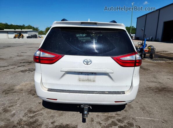 5TDKZ3DC2JS963677 2018 TOYOTA SIENNA White Вид ззаду