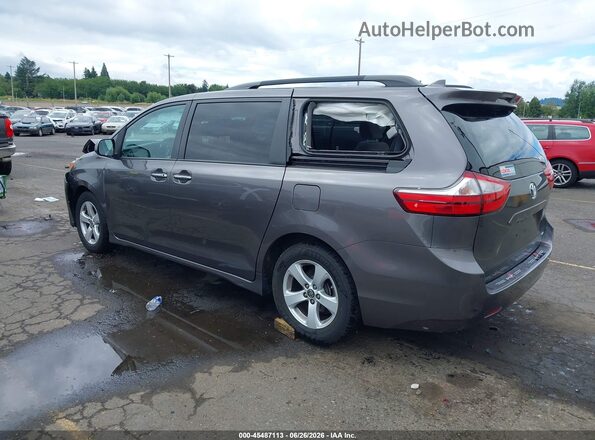 5TDKZ3DC2KS987138 2019 TOYOTA SIENNA Gray Tył lewy