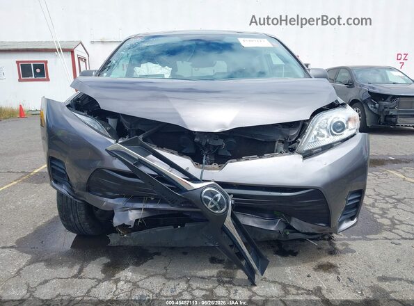 5TDKZ3DC2KS987138 2019 TOYOTA SIENNA Gray Widok z przodu