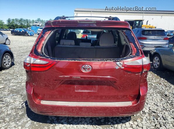 5TDKZ3DC3HS772408 2017 TOYOTA SIENNA Бордовый 