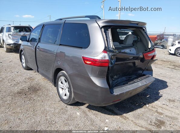 5TDKZ3DC3HS778239 2017 TOYOTA SIENNA Gray Rear left