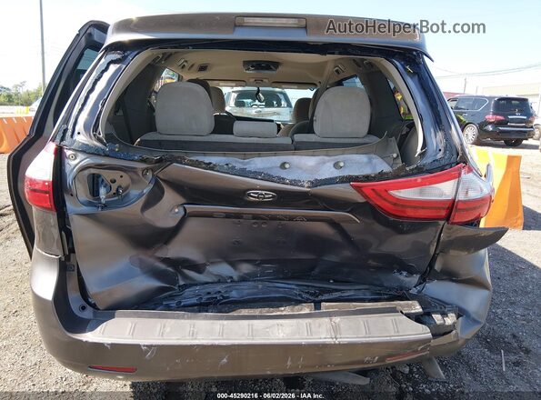 5TDKZ3DC3HS778239 2017 TOYOTA SIENNA Gray Front view