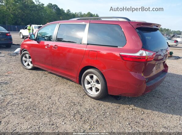 5TDKZ3DC3HS826905 2017 TOYOTA SIENNA Red Tył lewy